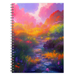 Cuaderno Sinfonía multicolor del Jardín de la Puesta de Sol