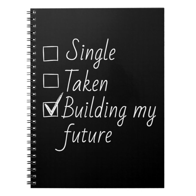 Cuaderno Single Taken Checklist Style Motivational Quote  (Frente)