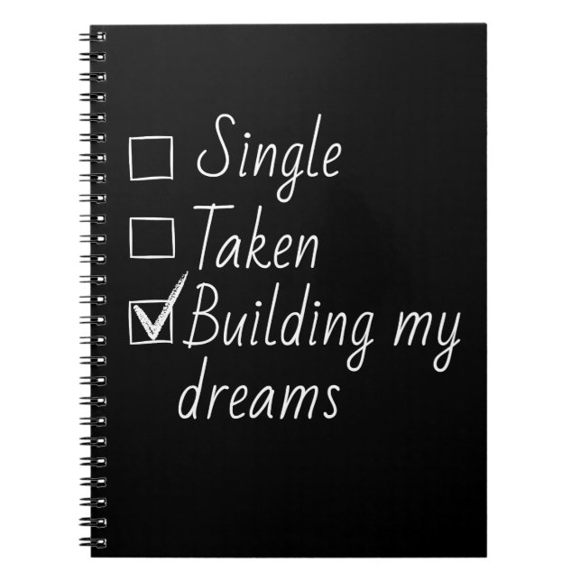 Cuaderno Single Taken Checklist Style Motivational Quote  N (Frente)