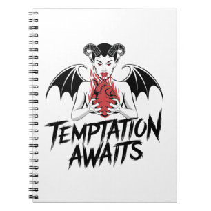 Cuaderno Siniestro Diseño Gótico Demonio - Se espera tentac