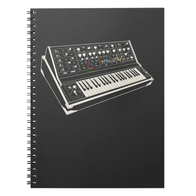 Cuaderno Sintetizador modular Análogo Retro Música Electrón (Frente)