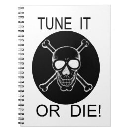 Cuaderno Sintonizar o morir Círculo Skull NotePad