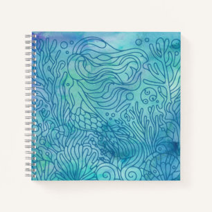 Cuaderno Sirena - Azul