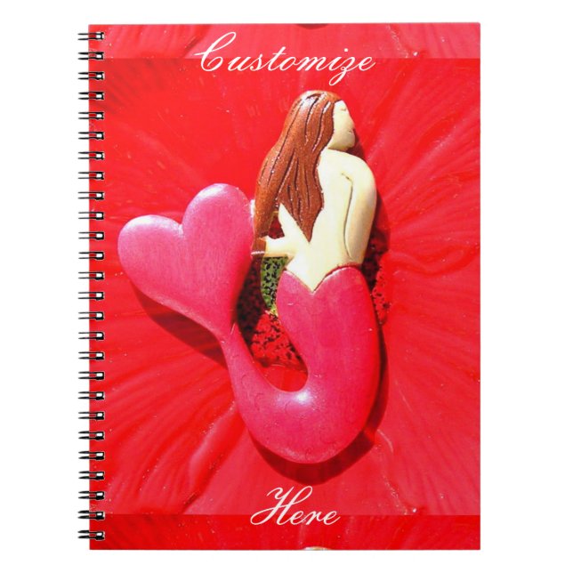 Cuaderno sirena de cola cardíaca (Frente)