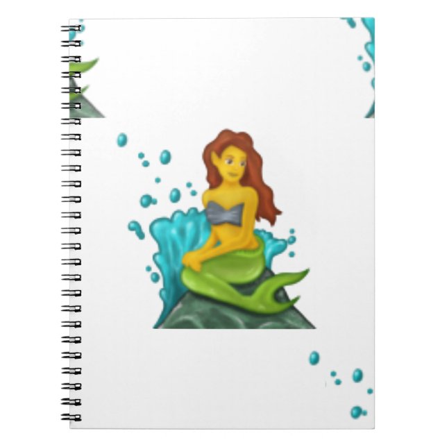 Cuaderno sirena de emoji (Frente)