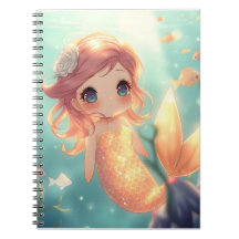 Sirena de oro en el mundo submarino