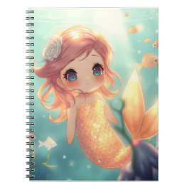 Cuaderno Sirena de oro en el mundo submarino