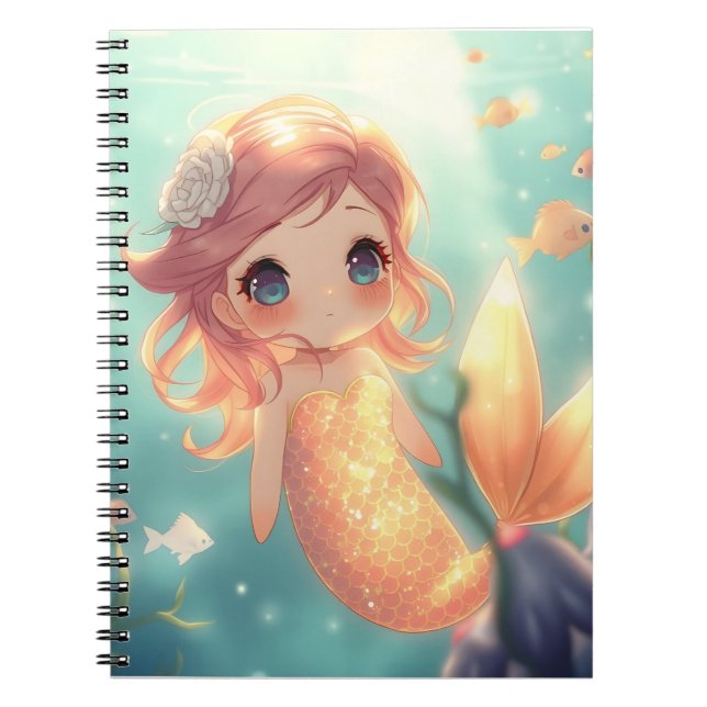 Cuaderno Sirena de oro en el mundo submarino (Frente)