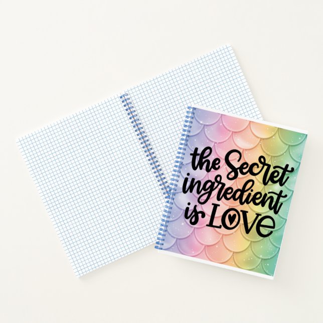 Cuaderno Sirena Dragón El Ingrediente Secreto Es Amor (Interior)