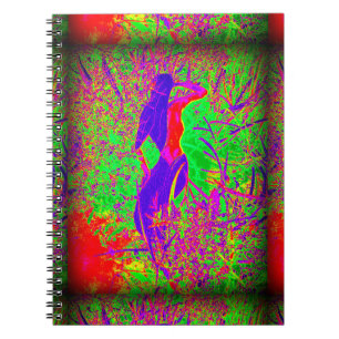 Cuaderno sirena hippie retro groovni