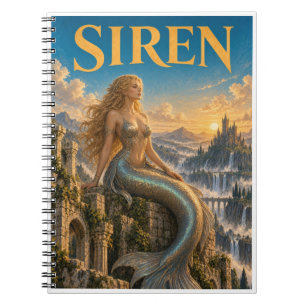 Cuaderno Sirena, Monstruo de Fantasía Gótica