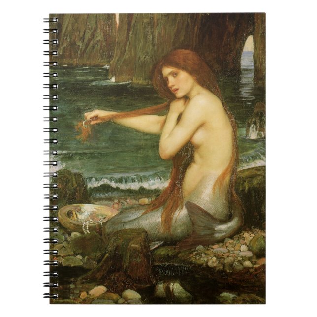 Cuaderno Sirena por John William Waterhouse (Frente)