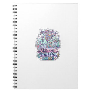 Cuaderno Sirena Unicornio Laguna Unicornio Diseño Gráfico Z