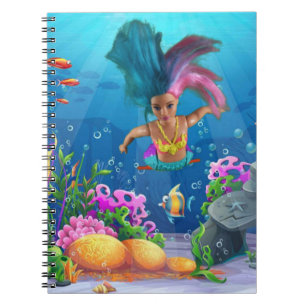 Cuaderno Sirenas divirtiéndose.