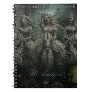 Cuaderno Sirenas Zombies en Unicornios Caballitos de Mar