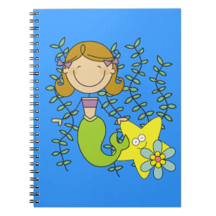 Cuaderno Sirenita haitiana marrón