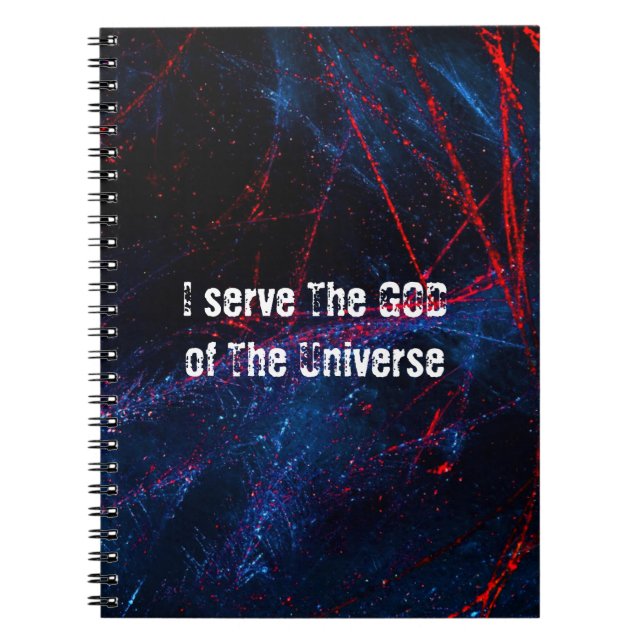 Cuaderno Sirvo al Dios del universo (Frente)