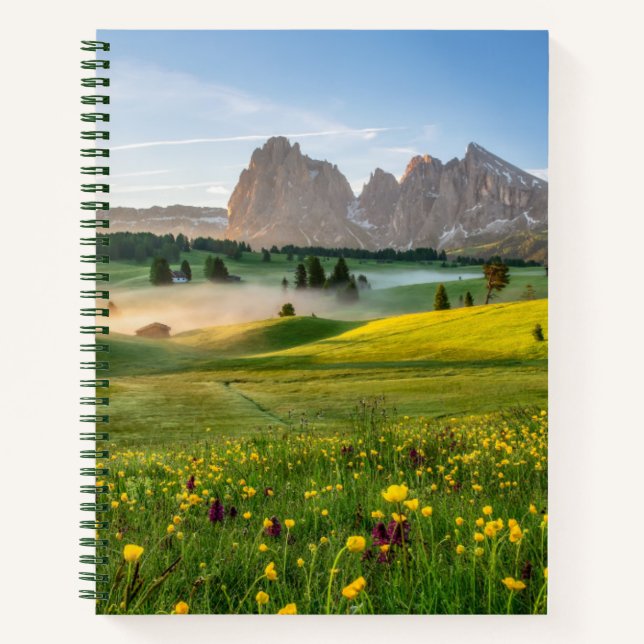 Cuaderno Siser Alm, Alpes Dolomitas, Italia (Anverso)