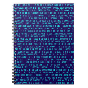 Cuaderno Sistema numérico binario azul