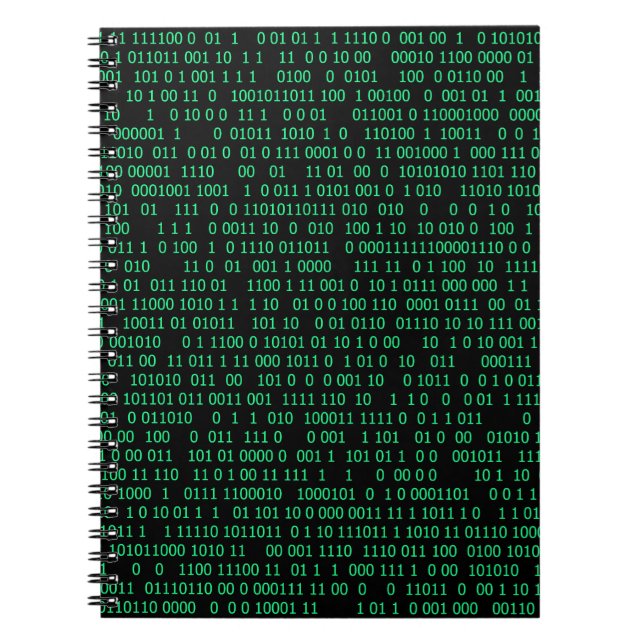Cuaderno Sistema numérico binario verde (Frente)