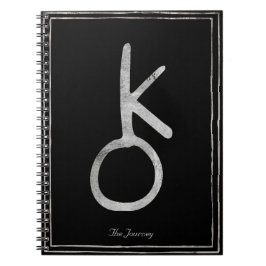 Cuaderno Sistema solar estilizado de plata de Chiron