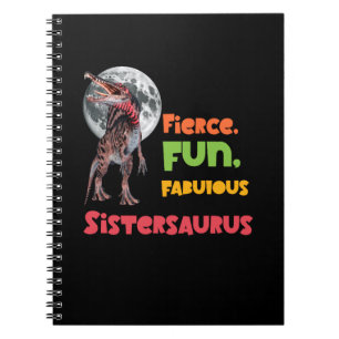 Cuaderno Sistersaurus Equipo de Dinos Hermanas Parejas Dise