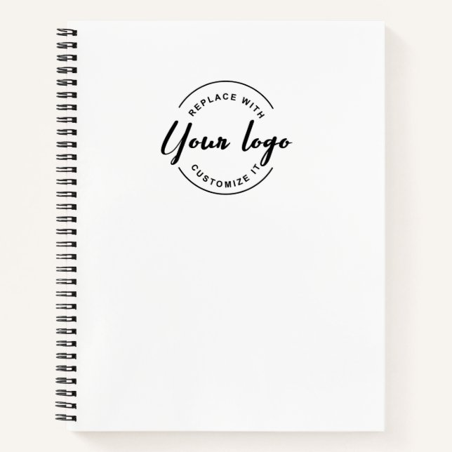 Cuaderno Sitio web de logotipo personalizado simple Regalos (Anverso)