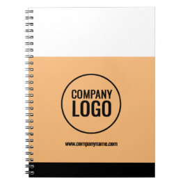 Cuaderno Sitio web moderno de la compañía de logotipos negr