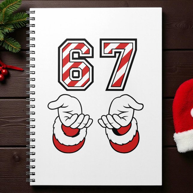 Cuaderno Six Seven 67 6 7 Santa Christmas Meme Holiday (Subido por el creador)