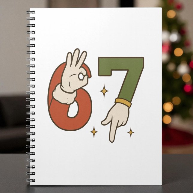 Cuaderno  Six Seven 67 6 7 Santa Elf Christmas Meme (Subido por el creador)