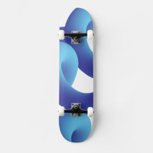 Cuaderno Skateboard con fondo geométrico abstracto