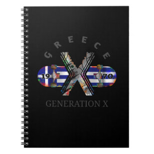 Cuaderno Skateboard Generation X de Grecia de los años 1970