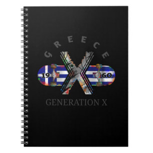 Cuaderno Skateboard Generation X Greece de los años 1960
