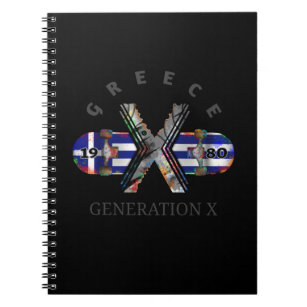 Cuaderno Skateboard Generation X Greece de los años 1980