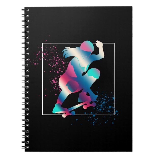 Cuaderno Skateboarder femenino (Frente)