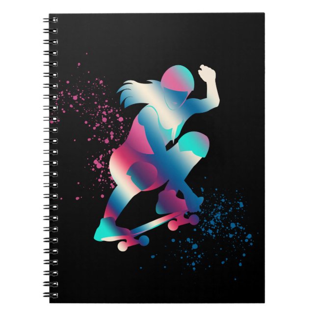Cuaderno Skateboarder femenino (Frente)