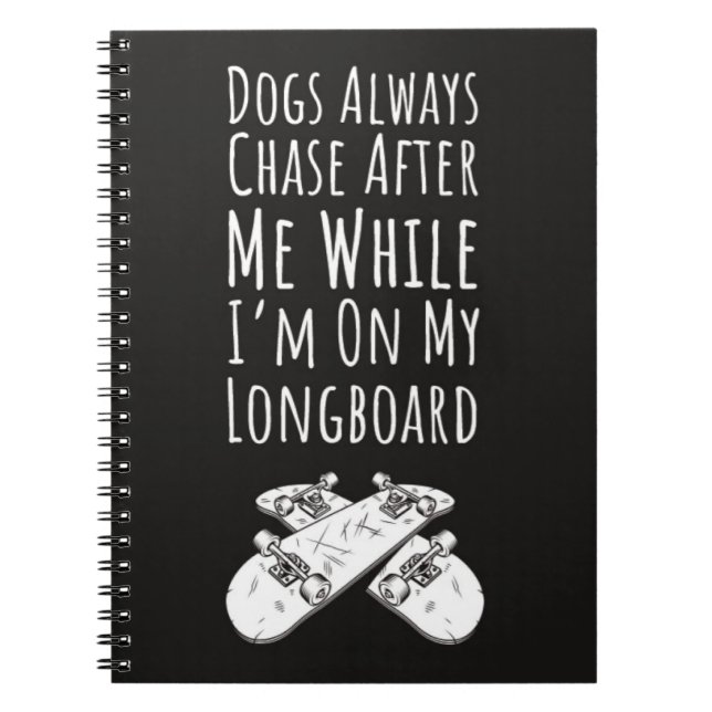 Cuaderno Skateboarder Gifts Skater Skating Longboard Sports (Frente)