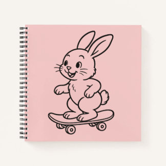 Cuaderno Skateboarding Bunny