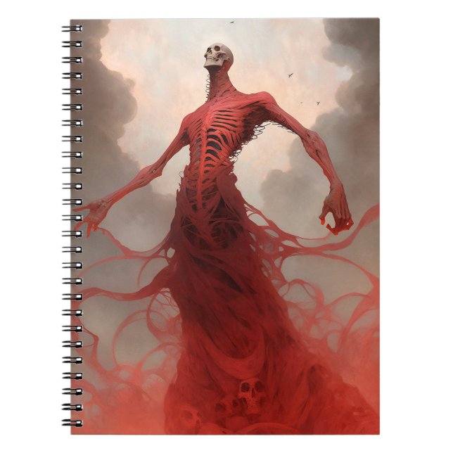 Cuaderno Skeleton Demon Creature Horror oscuro (Frente)