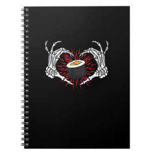 Cuaderno Skeleton Hand Heart Lazy Diy Halloween Costume