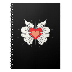 Cuaderno Skeleton Hands Heart Classic