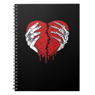 Cuaderno Skeleton Hands Hearts Classic Trending