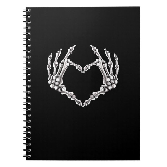 Cuaderno Skeleton Heart And Hands Gothic Halloween (Frente)