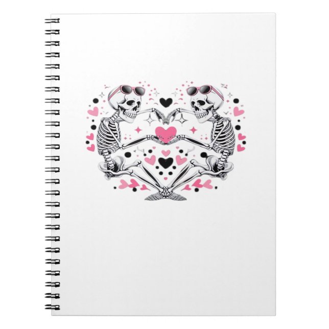 Cuaderno Skeleton Heart Hands Classic Viral (Frente)