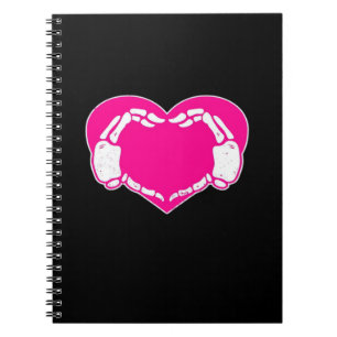 Cuaderno Skeleton Heart Hands Gothic Valentine Classic