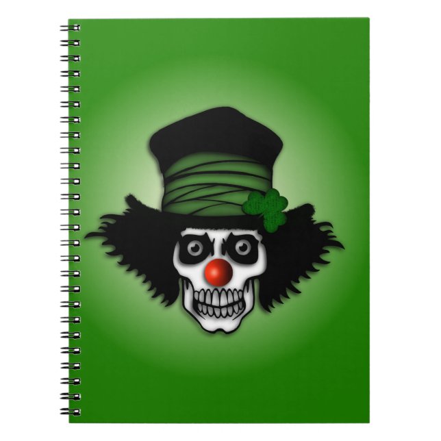 Cuaderno Skeleton Irlandés Clown Green (Frente)