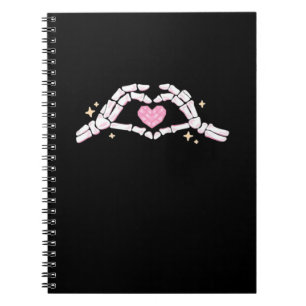 Cuaderno Skeleton Mands Heart Funny