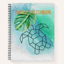 Sketch de la tortuga azul del océano