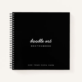Cuaderno Sketch doodle art sketchbook blanco negro