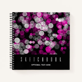Cuaderno Sketch Pink Bubble BokeEffect Dot Sketchbook
